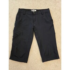 Alpine Design Womens Black Hiking Capri Pants Cargo Pocket Size 6